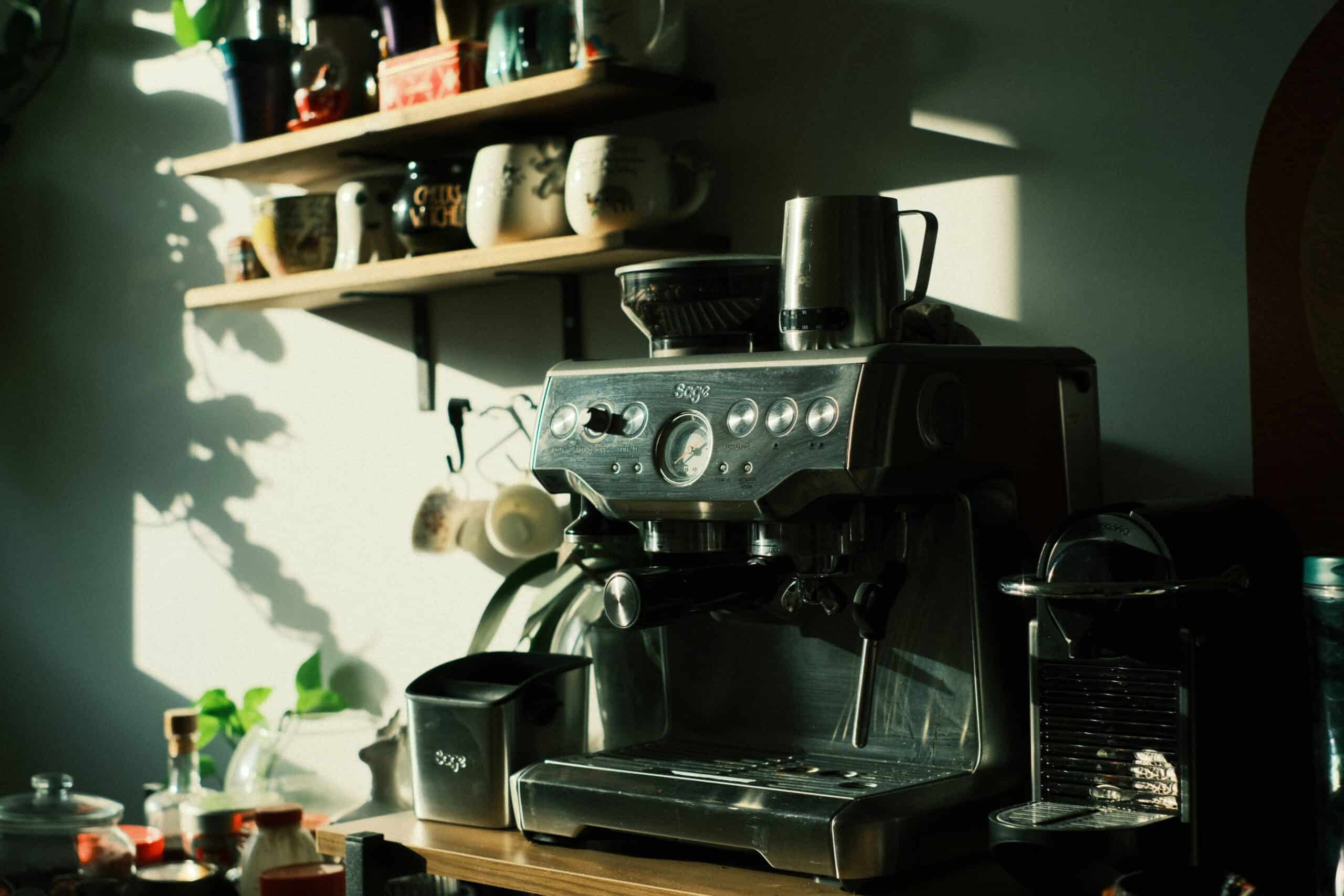 Sage espresso machine home kitchen setup